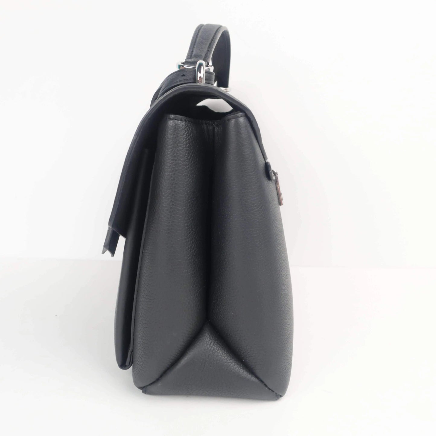 Louis Vuitton Louis Vuitton Mylockme Pebbled Leather Black Bag LVBagaholic