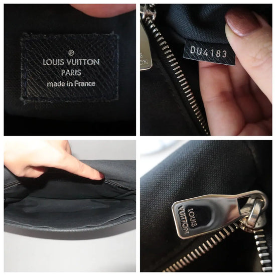 Louis Vuitton Louis Vuitton Navy Blue Taiga Roman PM Messenger Crossbody Bag (552) LVBagaholic