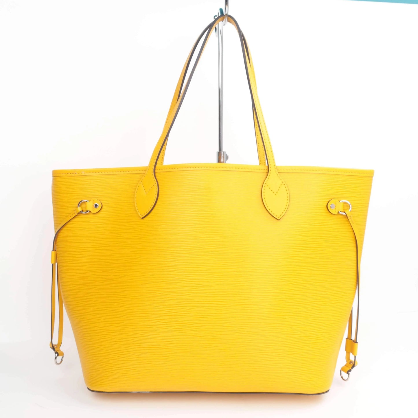 Louis Vuitton Yellow EPI Leather Neverfull Pochette GM Wristlet Pouch 863415