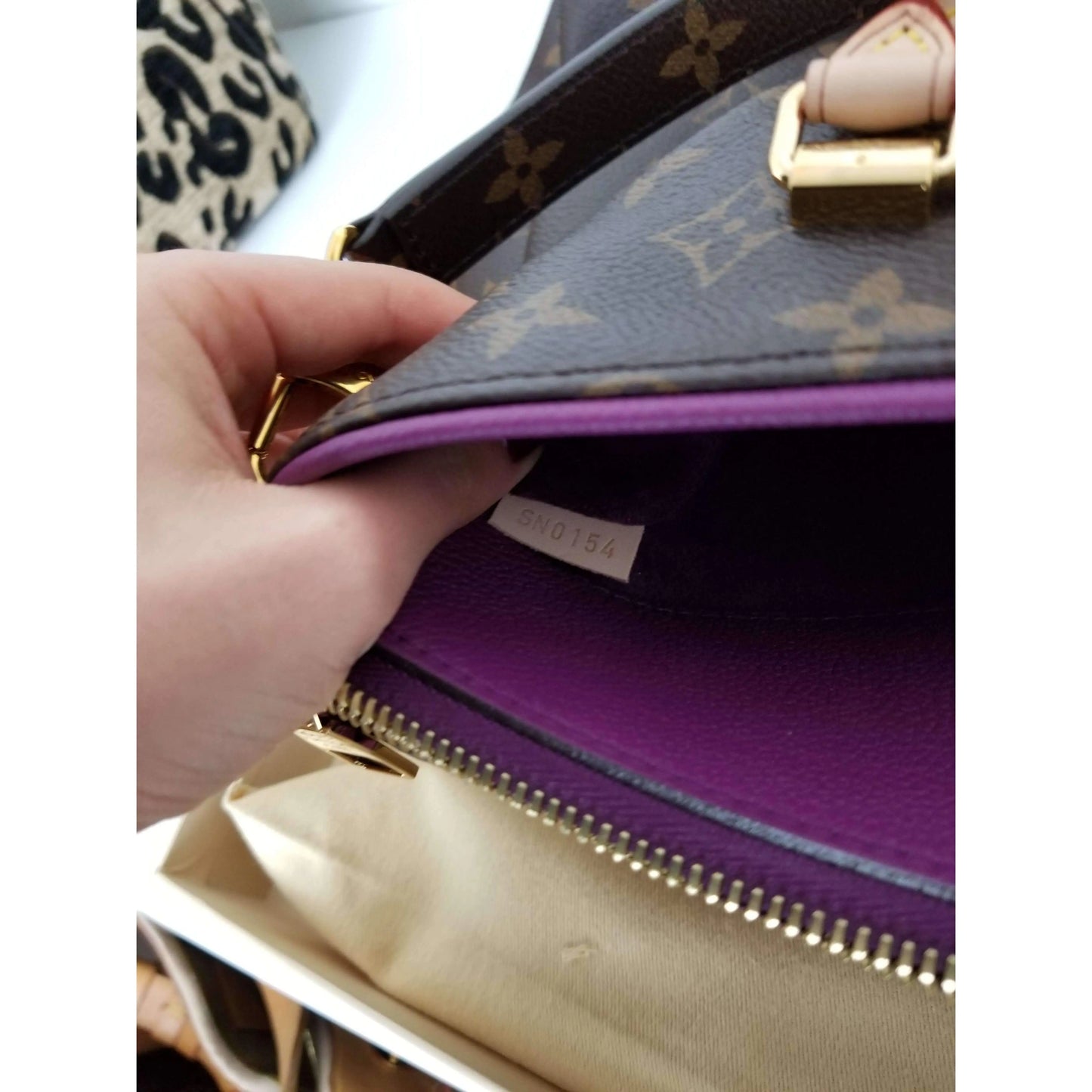 Louis Vuitton Amethyste Monogram Pallas Convertible Shoulder or Handbag at  1stDibs