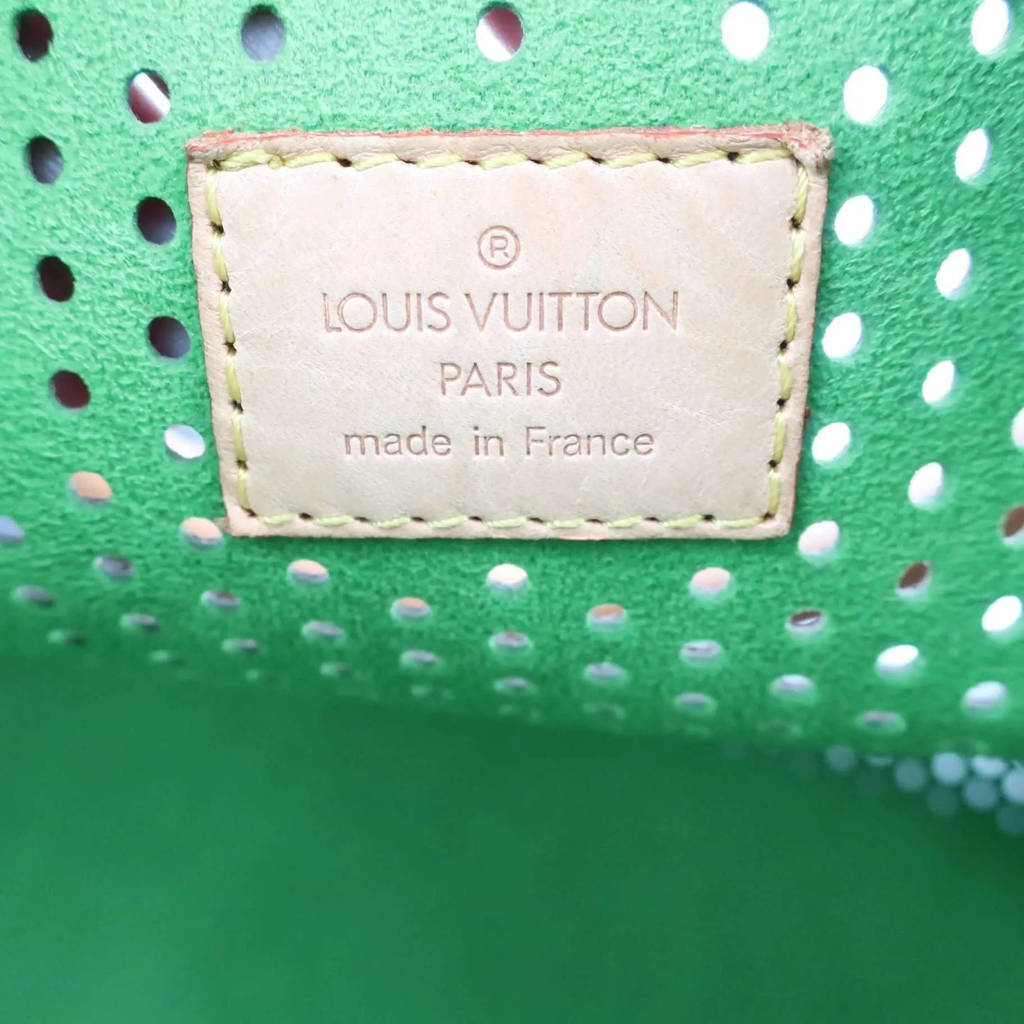 Louis Vuitton Green Perforated Limited Edition Speedy 30 Louis