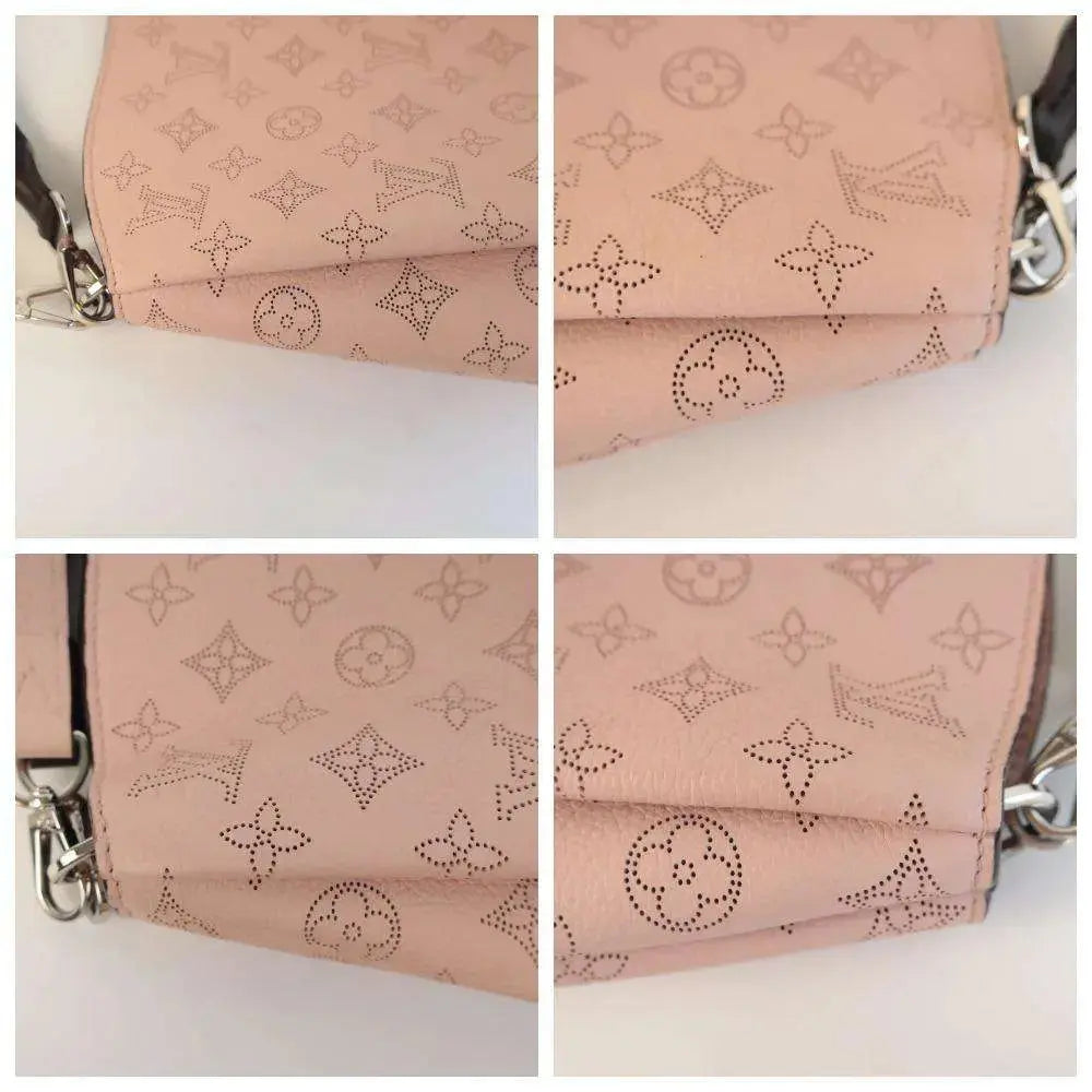 Louis Vuitton Pink Mahina Leather Selene PM 2way Bag 25lk69s