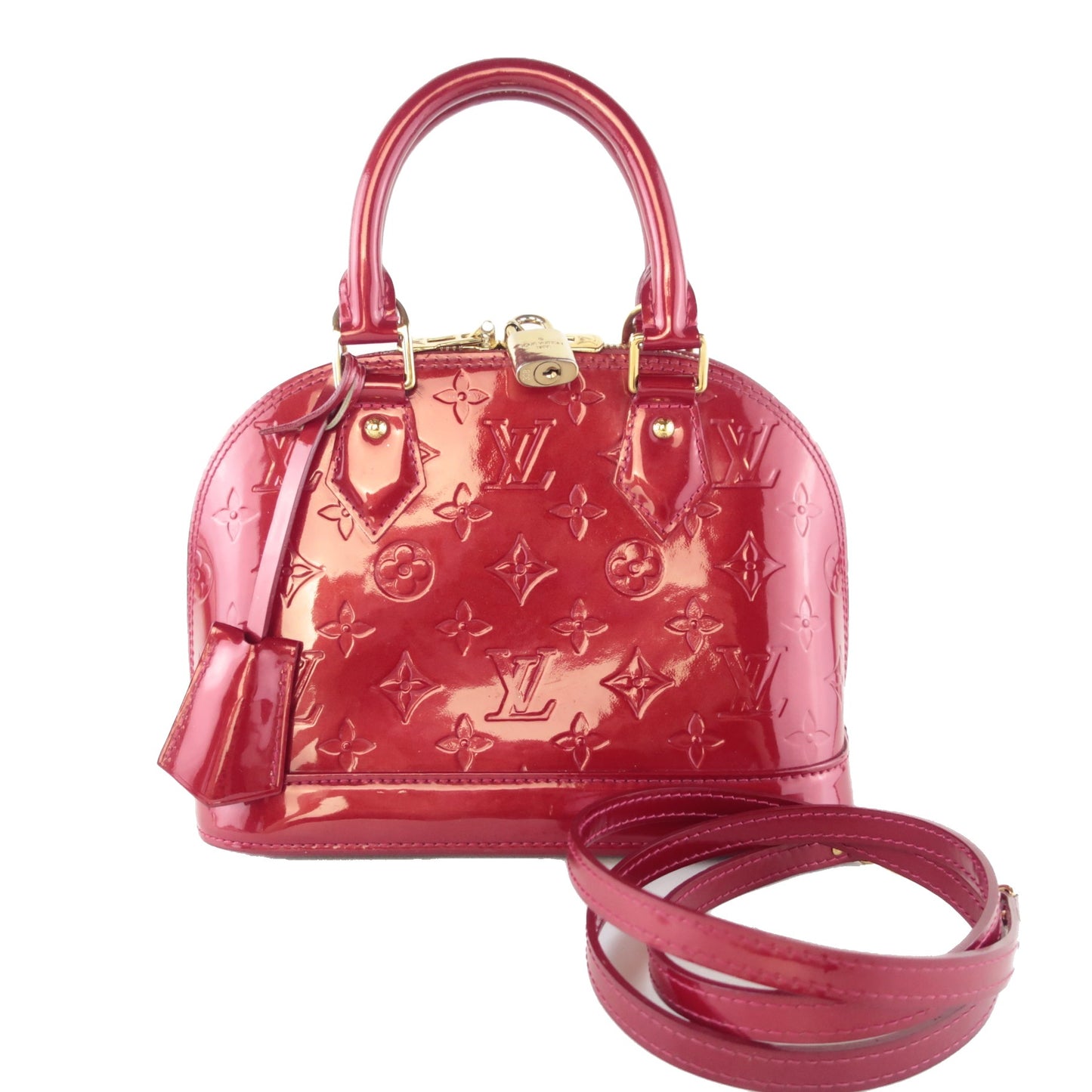 Louis Vuitton Louis Vuitton Pomme D'Amour Red Monogram Vernis Alma BB Bag LVBagaholic