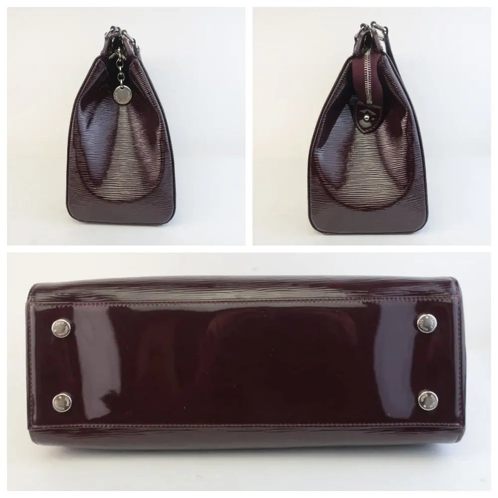 Louis Vuitton LV Epi Electric Brea Patent Leather Maroon/Prune/Dark Purple  Handbag, Luxury, Bags & Wallets on Carousell