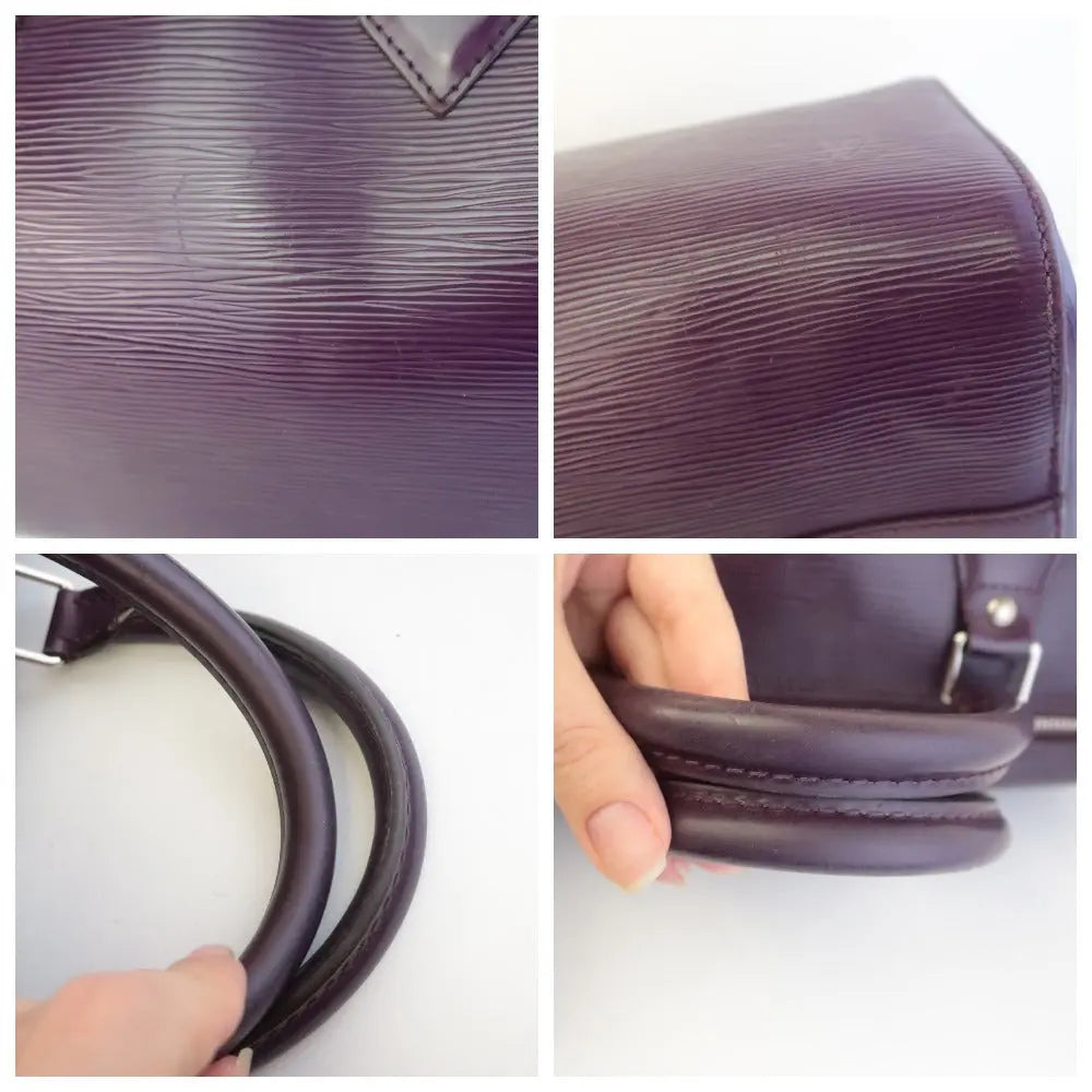 Louis Vuitton Louis Vuitton Purple Cassis Epi Vintage Speedy 35 Bag LVBagaholic