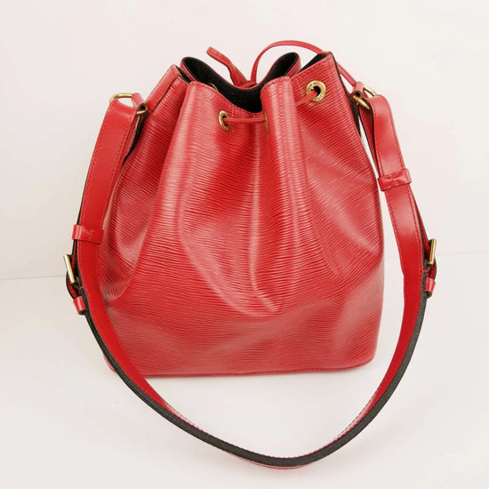 Louis Vuitton Louis Vuitton Red Epi Leather Petit Noe Bag LVBagaholic