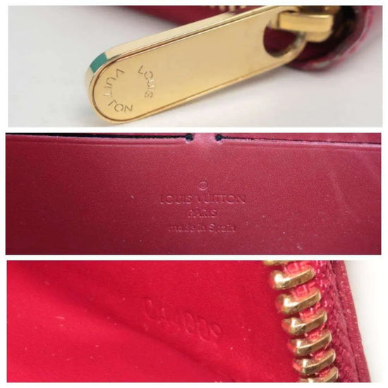 Louis Vuitton Louis Vuitton Red Monogram Vernis Zippy Wallet LVBagaholic
