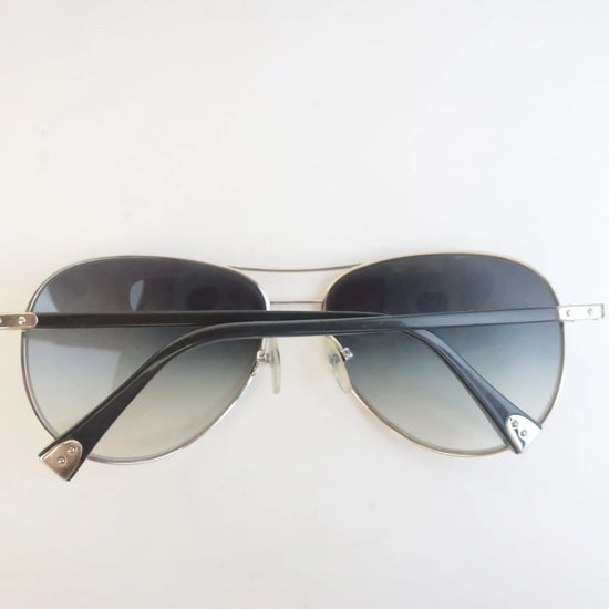 Louis Vuitton Louis Vuitton Silvertone Monogram Conspiration Pilote Sunglasses LVBagaholic