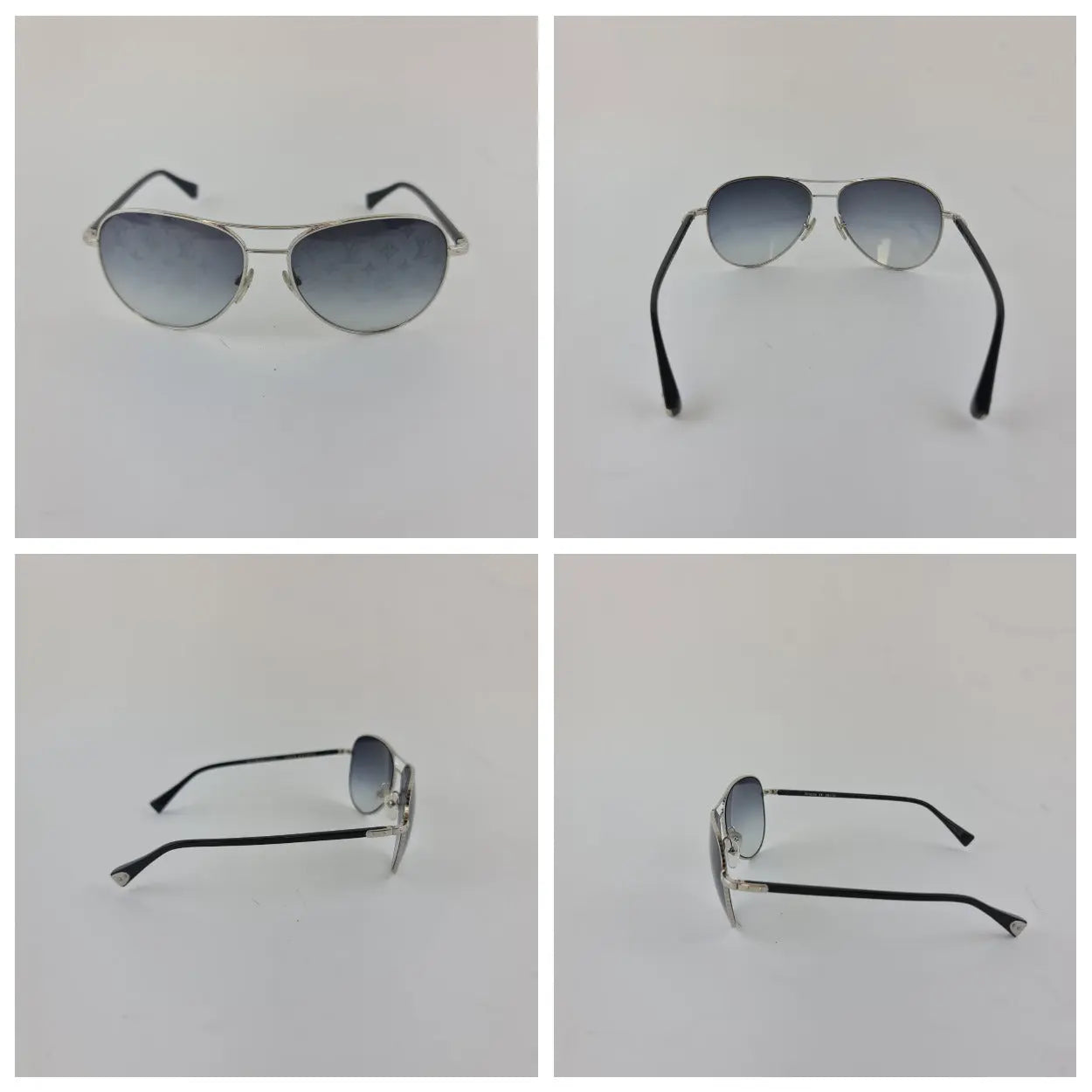 Load image into Gallery viewer, Louis Vuitton Louis Vuitton Silvertone Monogram Conspiration Pilote Sunglasses (706) LVBagaholic
