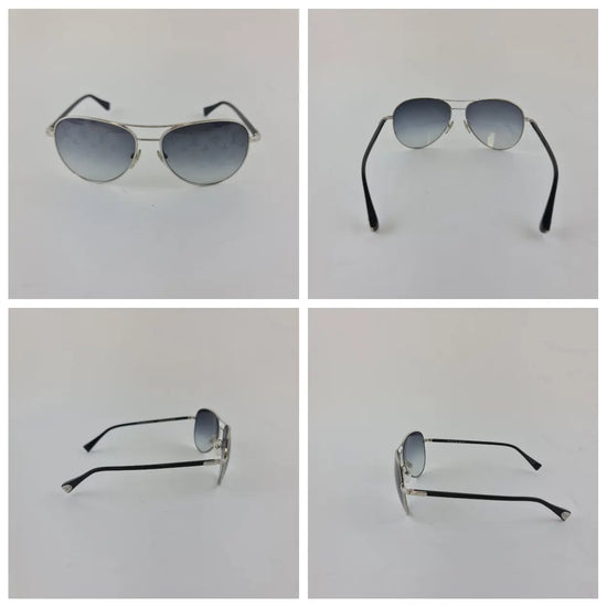 Louis Vuitton Louis Vuitton Silvertone Monogram Conspiration Pilote Sunglasses (706) LVBagaholic