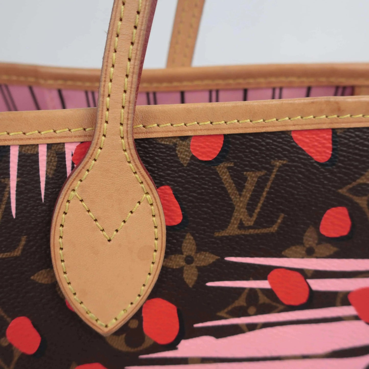 Louis Vuitton Louis Vuitton Summer Jungle Dot Neverfull MM Tote Bag with pouch LVBagaholic