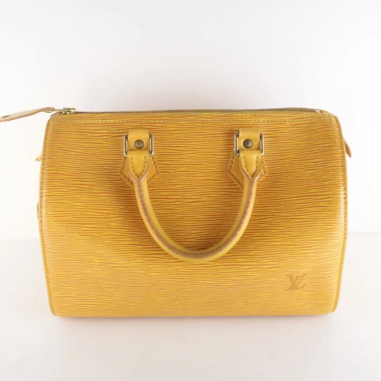 Louis Vuitton Louis Vuitton Vintage Yellow Epi  Speedy 25 Bag LVBagaholic