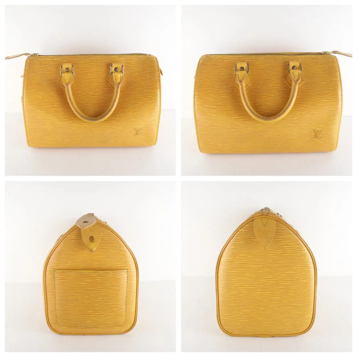 Louis Vuitton Epi Speedy 25 M43019 Yellow Leather Pony-style calfskin  ref.958049 - Joli Closet