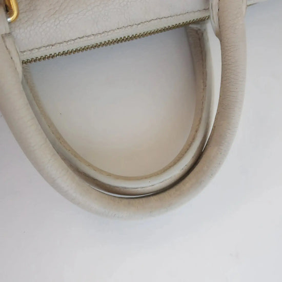 Louis Vuitton Louis Vuitton While/Neige Empreinte Leather Speedy Bandouliere 30 Handbag LVBagaholic