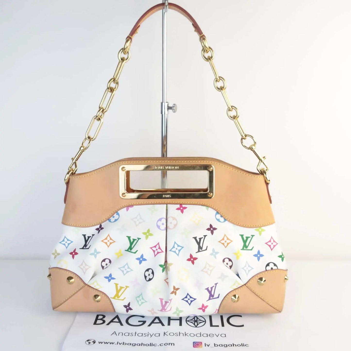 Louis Vuitton White Monogram Judy MM Bag – Bagaholic