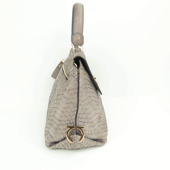 Salvatore Ferragamo Salvatore Ferragamo Sofia Medium Python Bag LVBagaholic