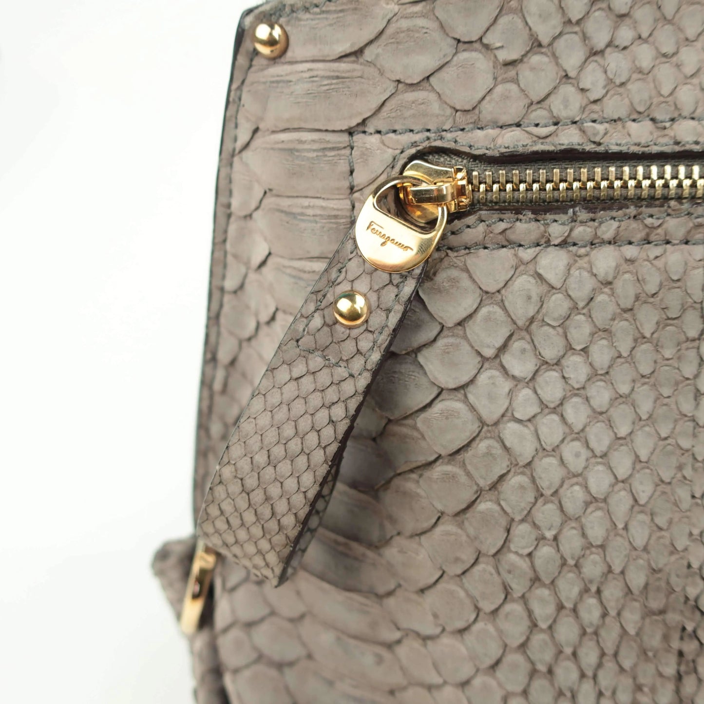 Salvatore Ferragamo Salvatore Ferragamo Sofia Medium Python Bag LVBagaholic