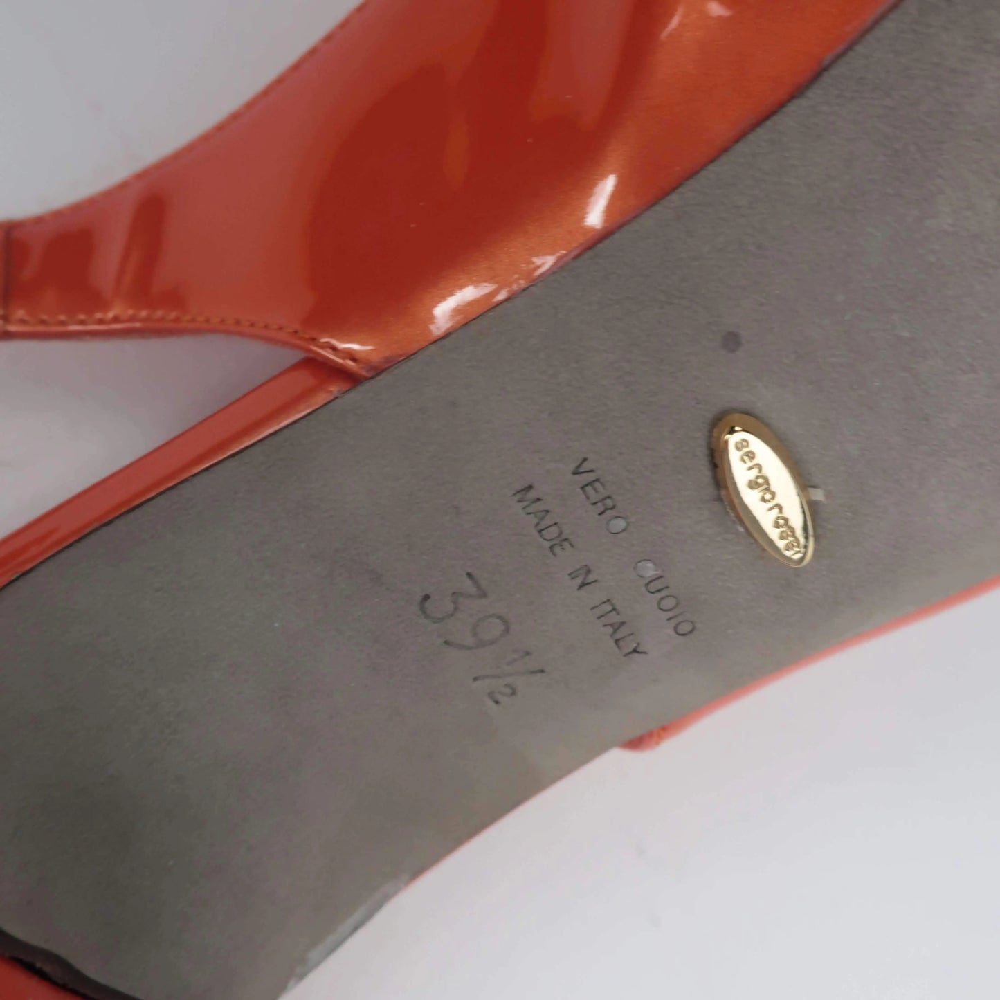 Sergio Rossi Sergio Rossi Cachet Patent Peep Toe Slingback Pumps LVBagaholic
