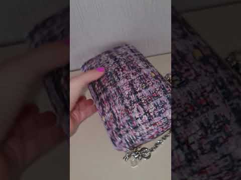 Load and play video in Gallery viewer, Christian Dior Limited Edition Tweed Miss Dior Clutch
