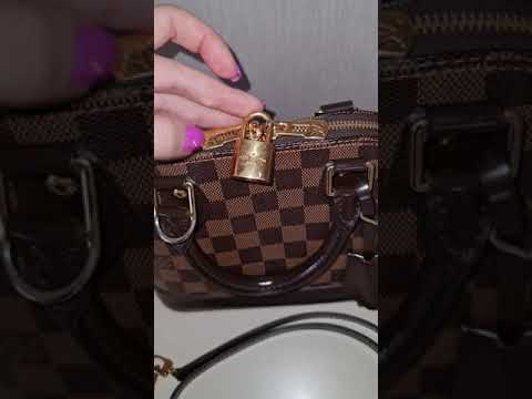 Load and play video in Gallery viewer, Louis Vuitton Damier Ebene Canvas Alma BB Bag
